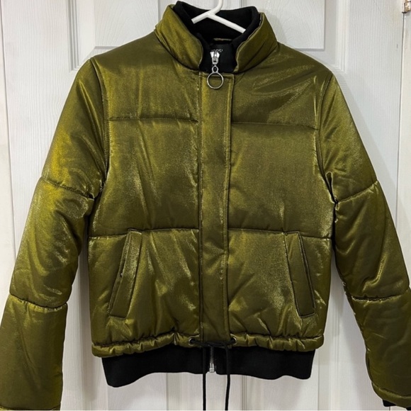 Shiny Satin Puffer Jacket - Picture 9 of 9